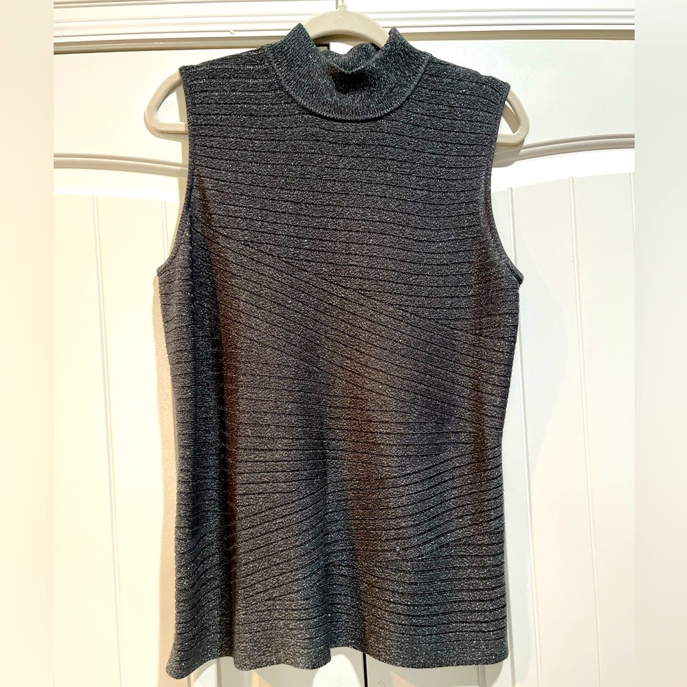 Silver sparkly top